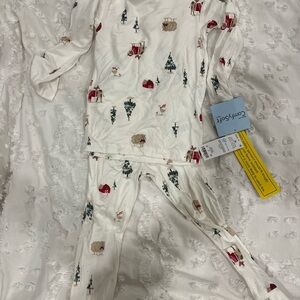 NWT Carter Christmas Pajama Set - Festive Red and Green on White